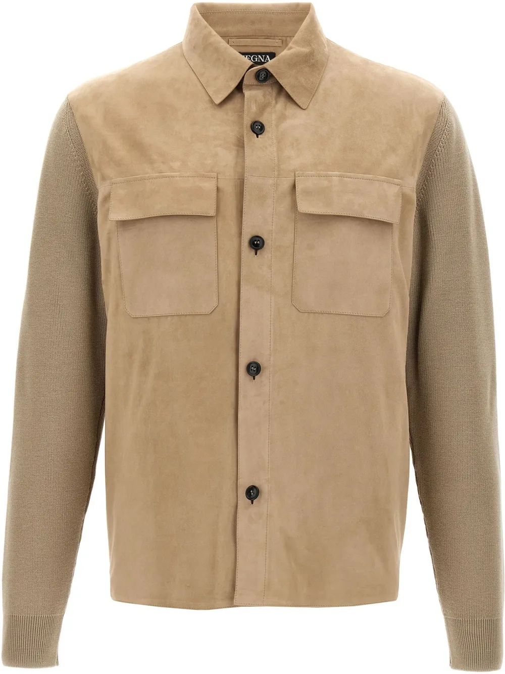 Zegna Tweekleurig shirtjack Beige