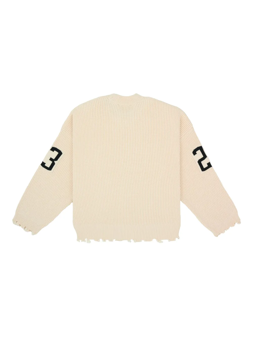 WRSTBHVR logo-print jumper - Beige