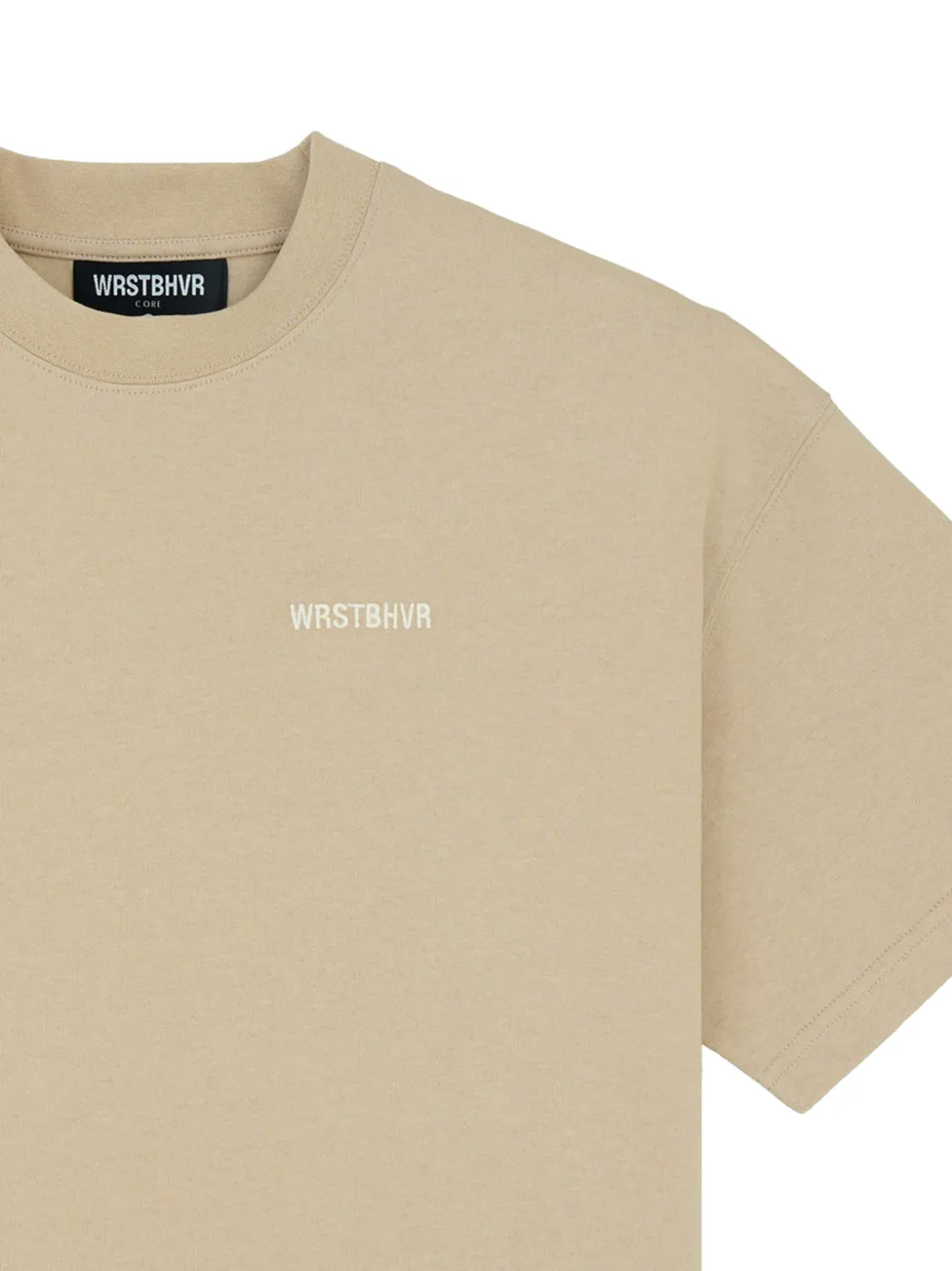 WRSTBHVR logo-print T-shirt - Beige