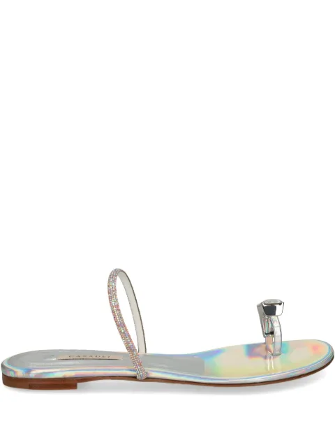Casadei ring-detail slides