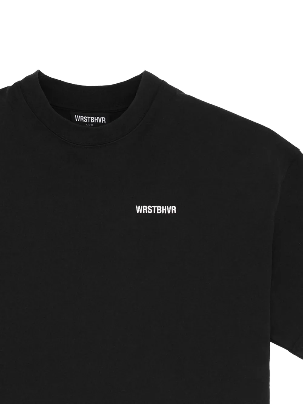 WRSTBHVR logo-print T-shirt - Zwart