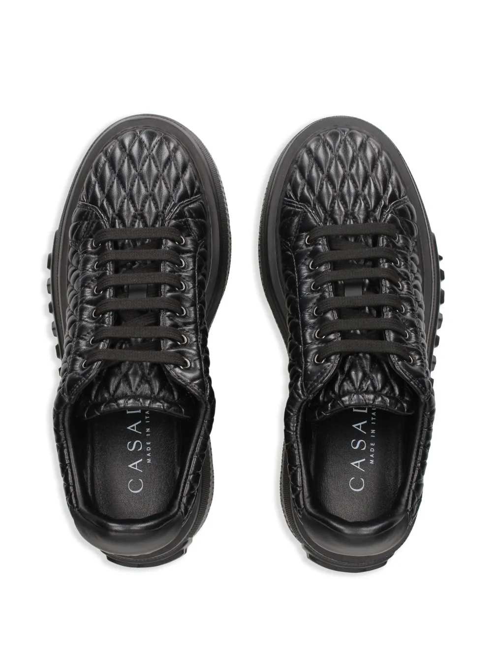 Casadei quilted trainers Black