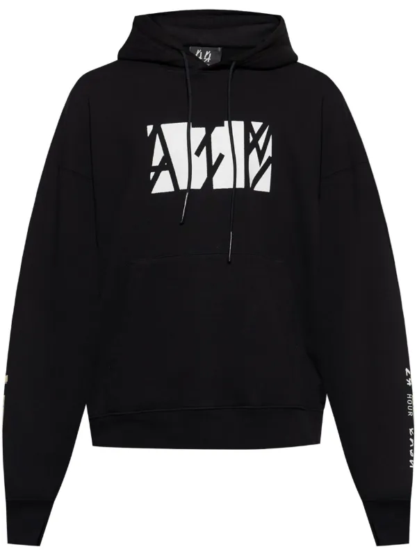 44 LABEL GROUP ロゴ パーカー | ブラック | FARFETCH JP