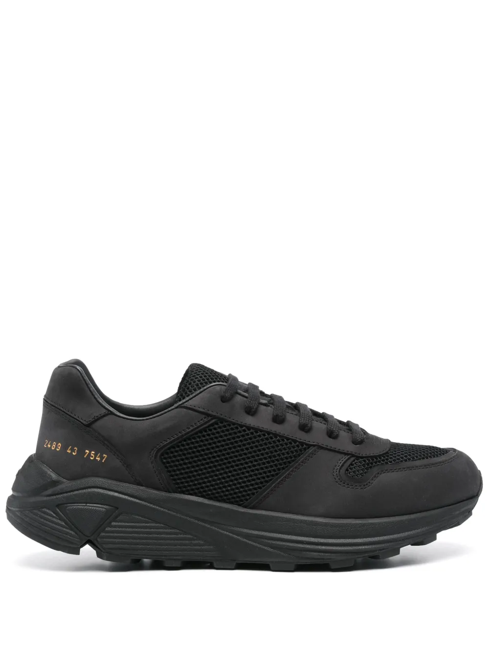 Common Projects Leren sneakers Zwart