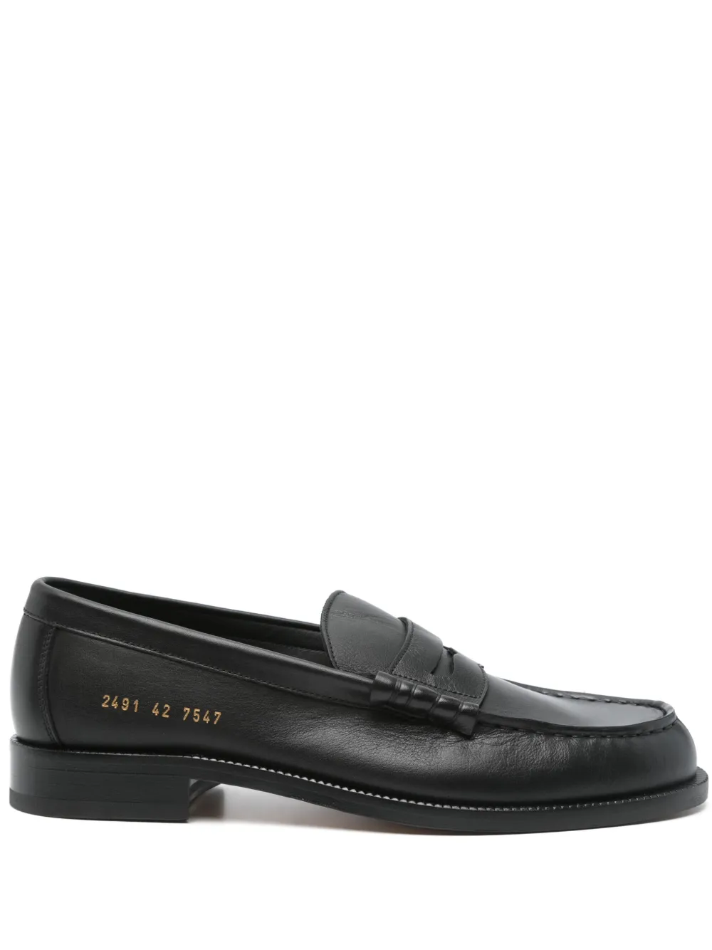 Common Projects Leren loafers Zwart