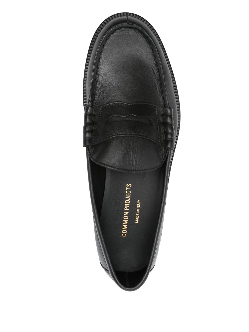 Common Projects Leren loafers Zwart