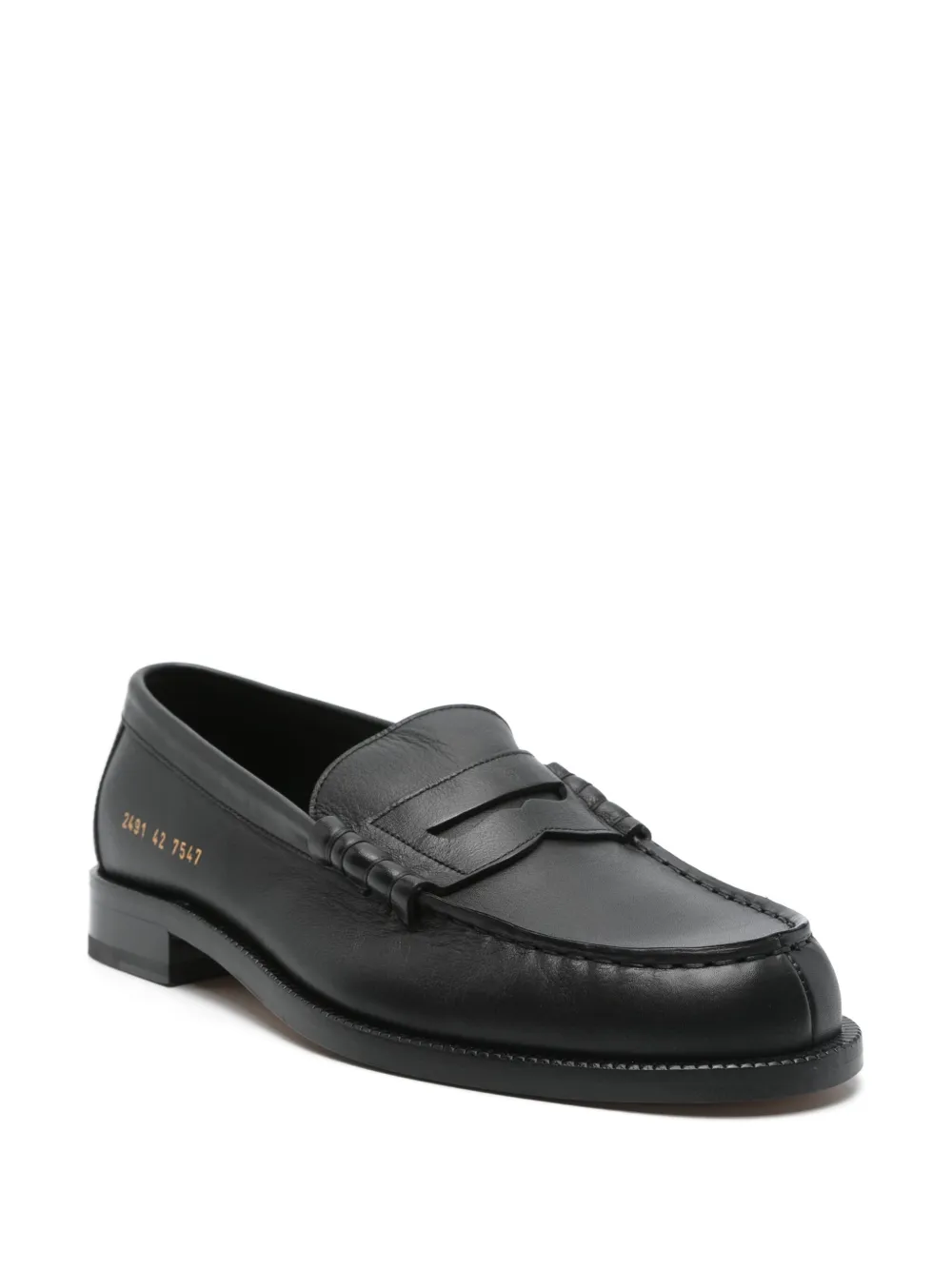 Common Projects Leren loafers Zwart