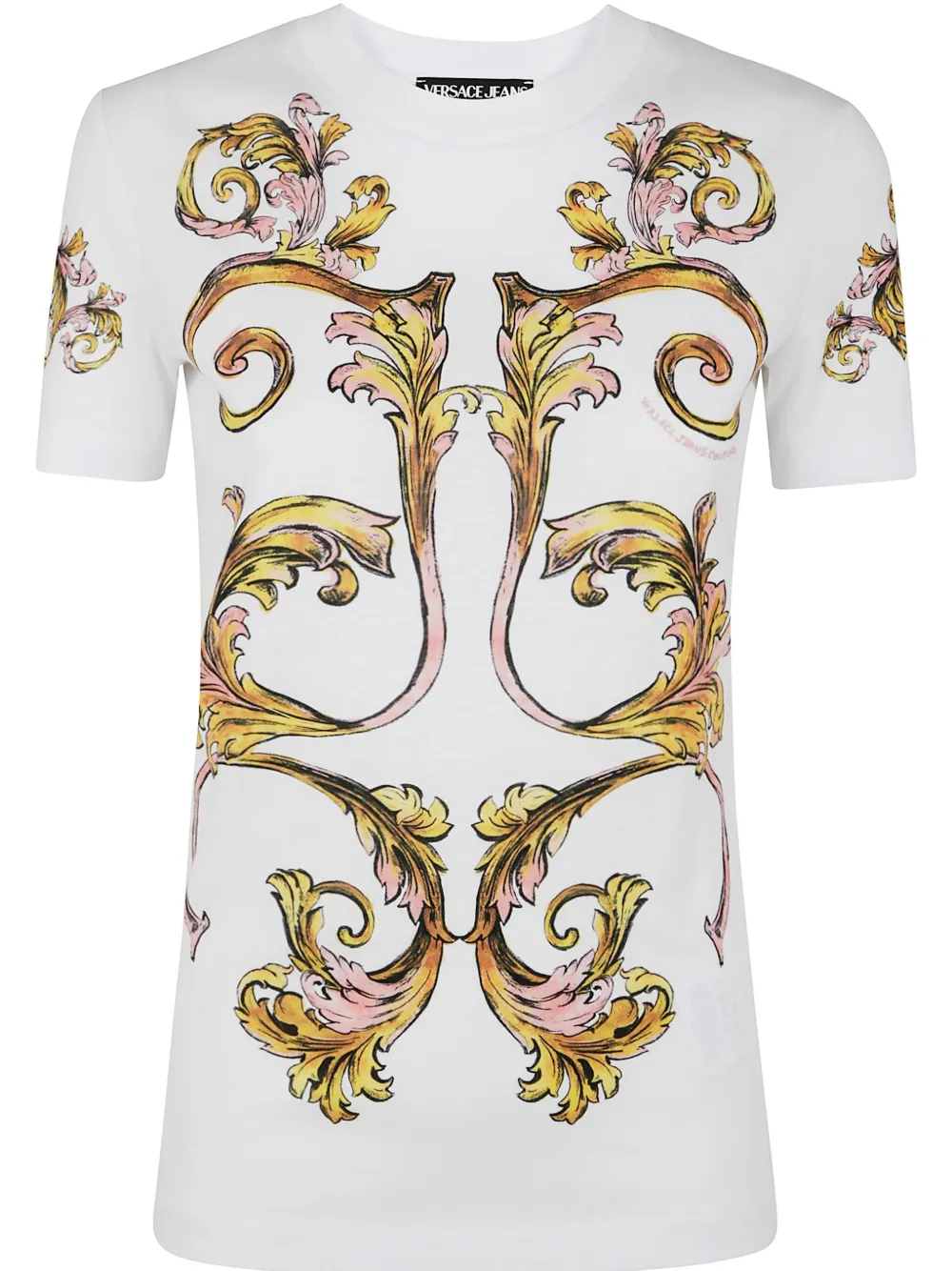 Shop Versace Jeans Couture Versace Jeans T-shirt In White