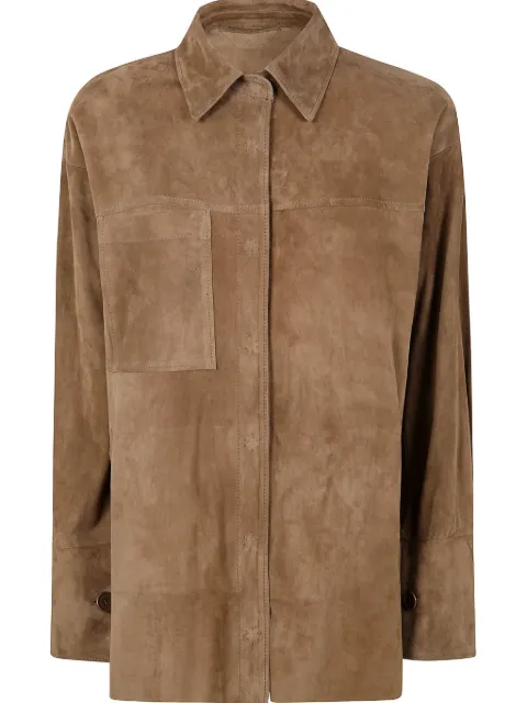 Salvatore Santoro suede shirt 