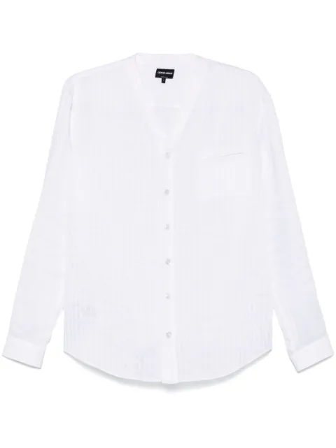 Giorgio Armani camisa plisada