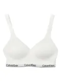 Calvin Klein logo bra - White