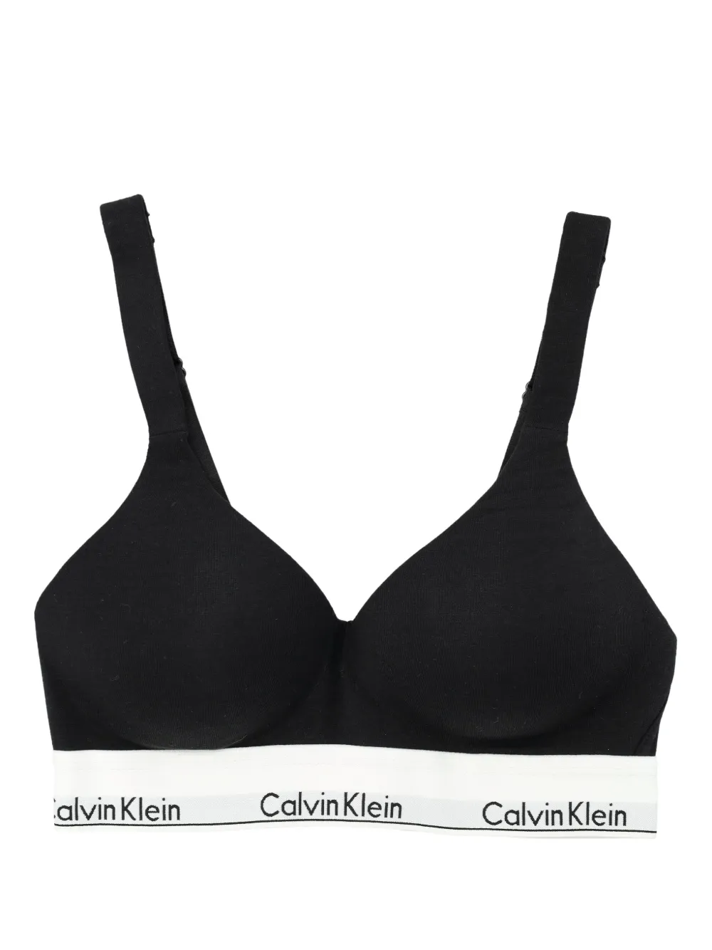 Calvin Klein logo bra | Black | Image 1
