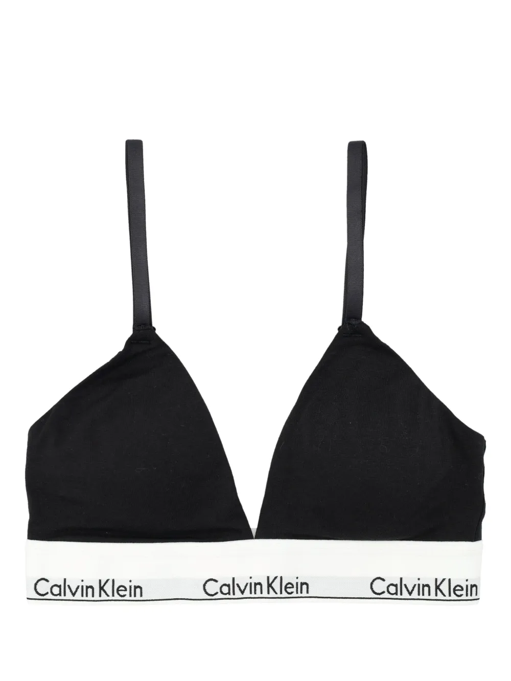 Calvin Klein logo-strap bra | Black | Image 1