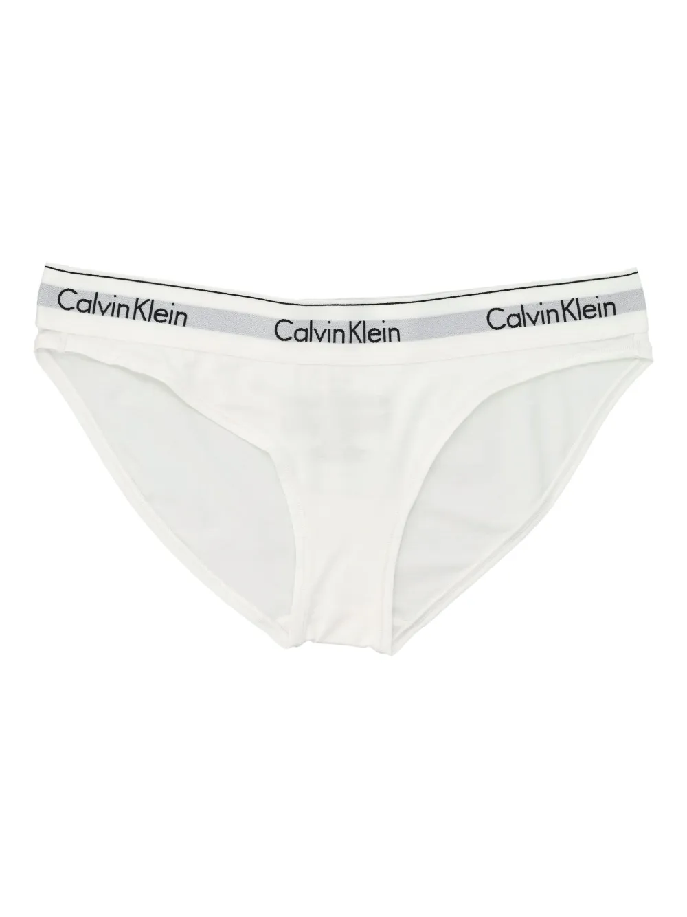 Calvin Klein logo waist briefs | White | Image 1
