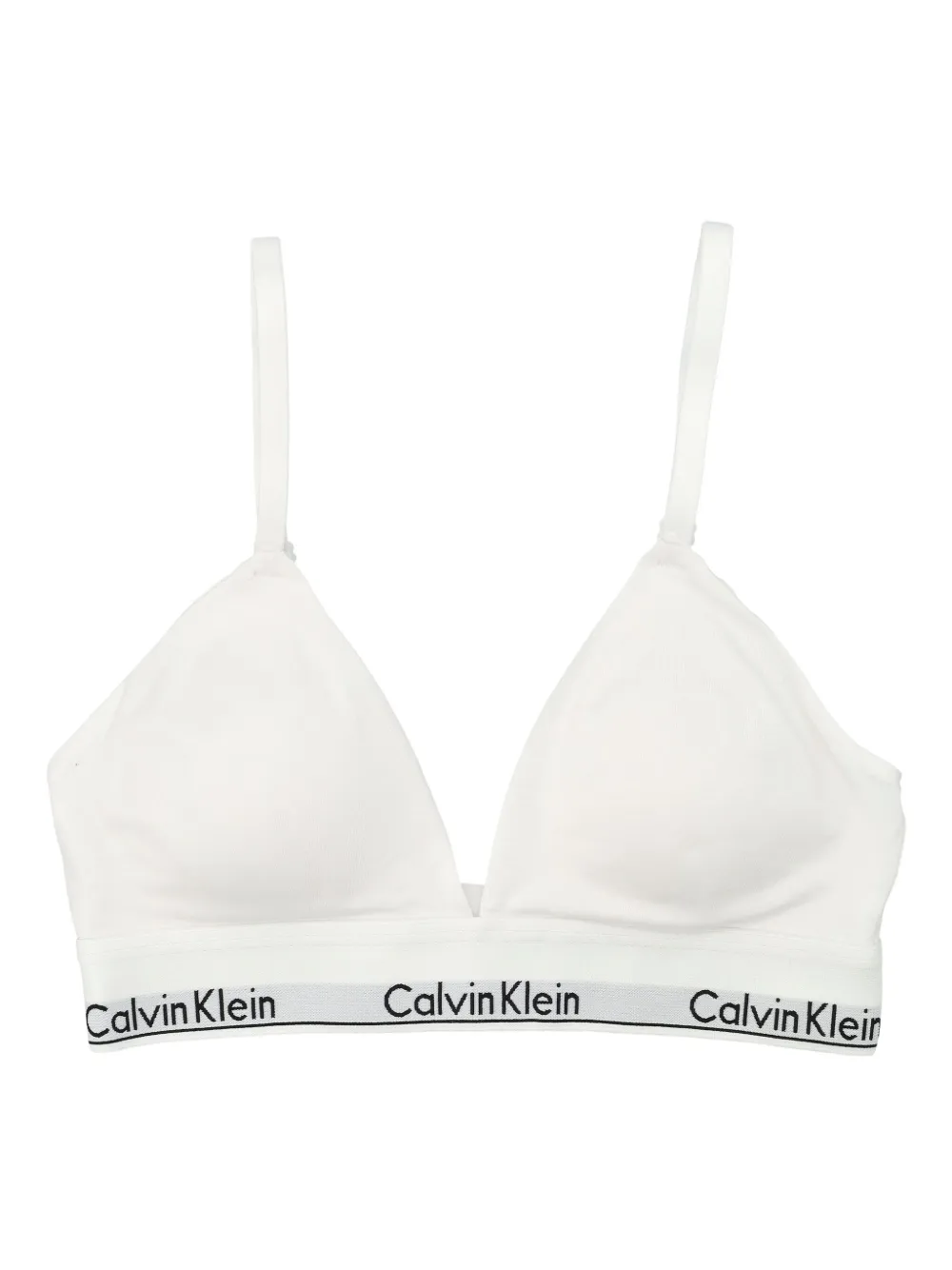 Calvin Klein logo bra | White | Image 1