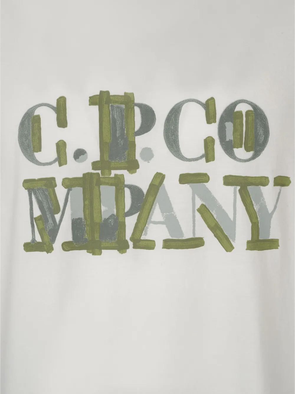 C.P. Company T-shirt met logoprint Wit
