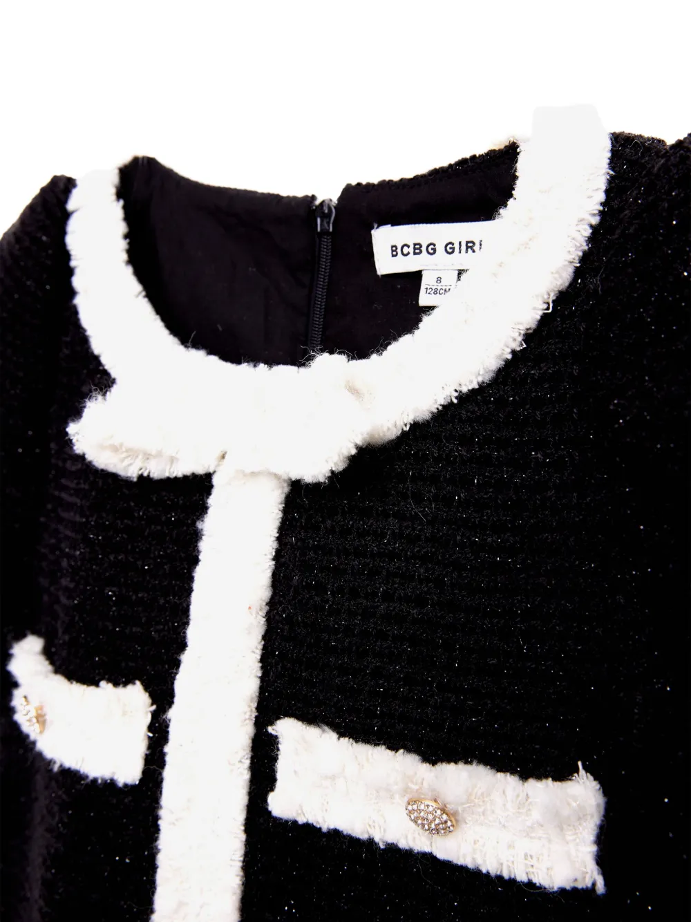 BCBG KIDS Tweed jurk Zwart