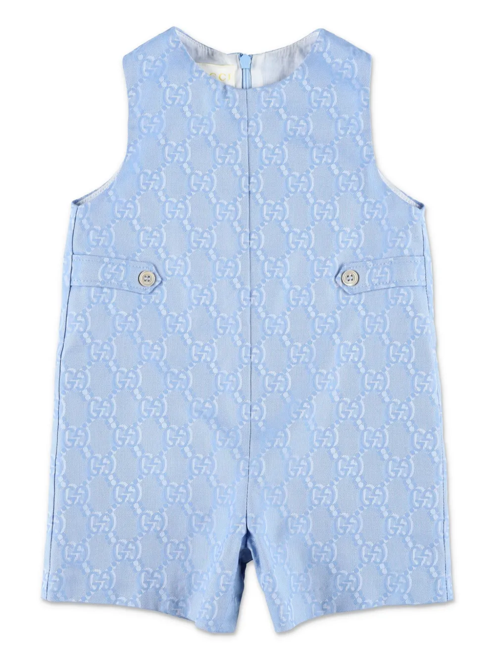 Gucci Kids Double G romper Blauw