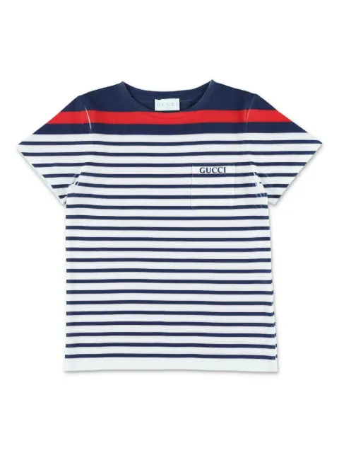 Gucci Kids striped crew-neck T-shirt