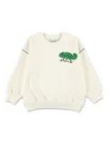 Mini Rodini Lizard chenille sweatshirt - White