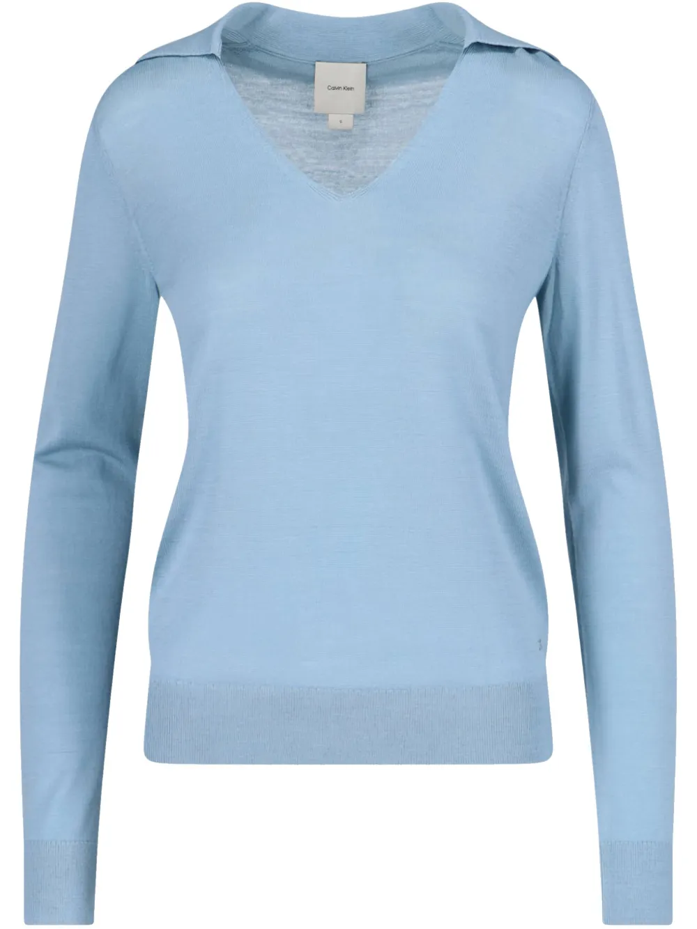 Calvin Klein suéter con cuello y botones | azul | Image 1