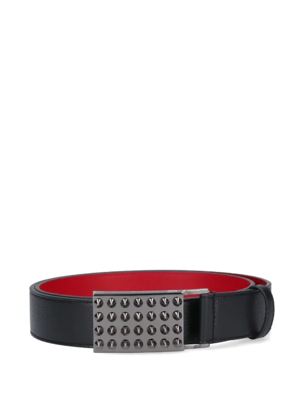 Christian Louboutin 黒 赤 裏地 ベルト L字型バックル 28811775_58014993_600.jpg