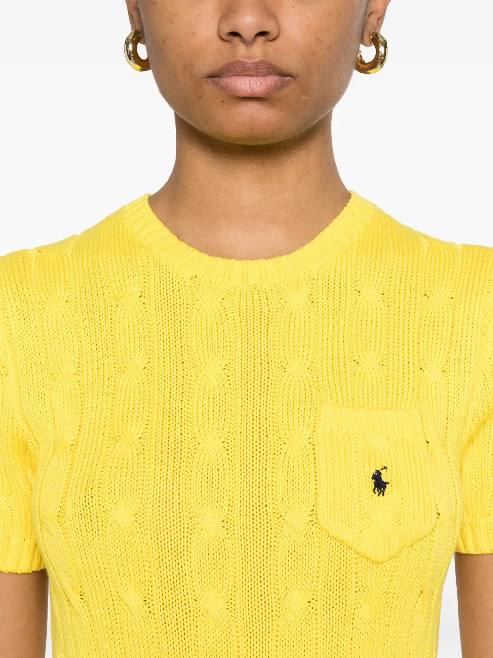 Polo Ralph Lauren Kabelgebreide top Geel