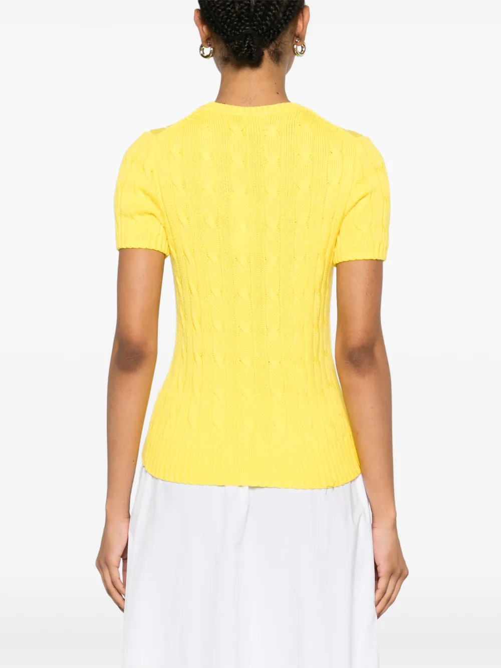 Polo Ralph Lauren Kabelgebreide top Geel