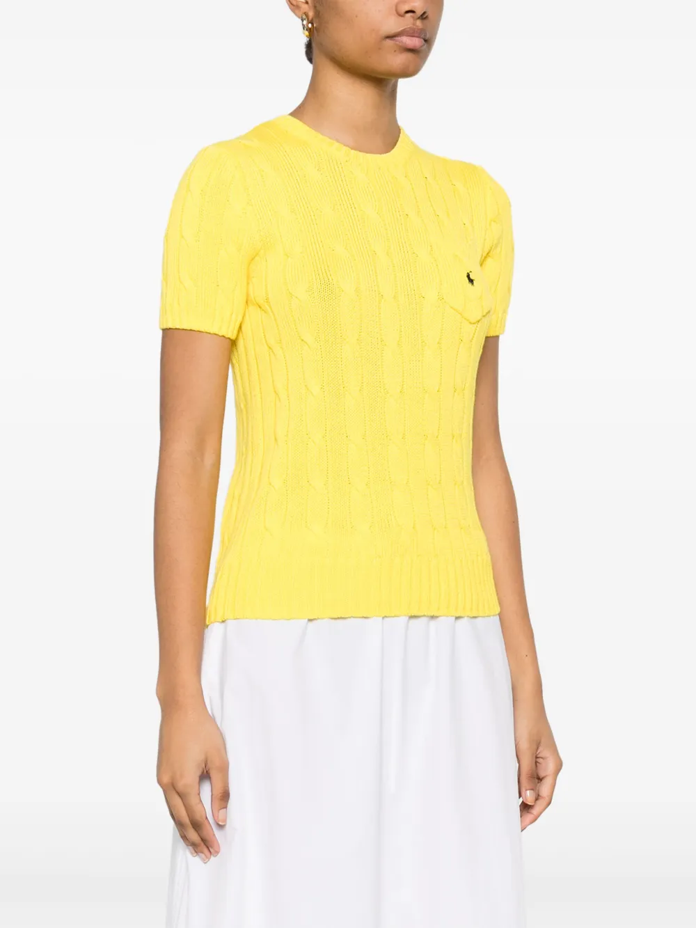 Polo Ralph Lauren Kabelgebreide top Geel