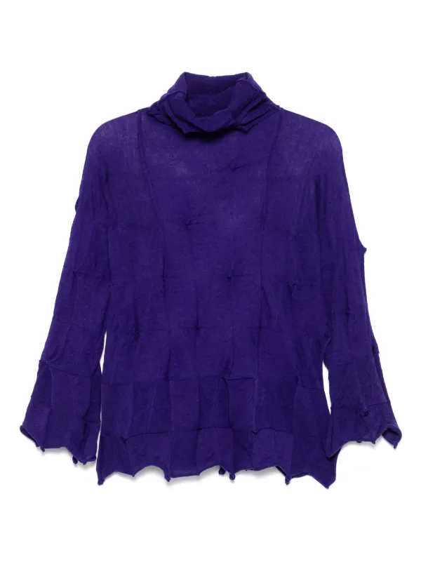 Issey Miyake Pre-Owned 2000s タートルネック トップ | パープル 