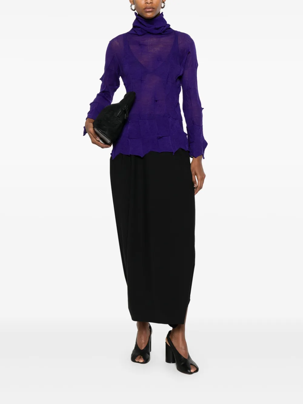 Issey Miyake Pre-Owned 2000s turtleneck long-sleeves top | Image 2