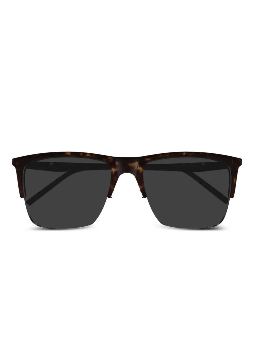 Saint Laurent Eyewear tortoiseshell half-rim sunglasses | Brown | Image 1
