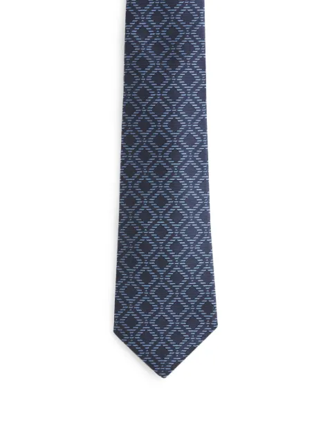 Kiton corbata con motivo en jacquard