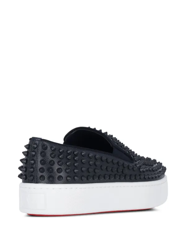 Christian Louboutin Spikeboat Sneakers | Black | FARFETCH