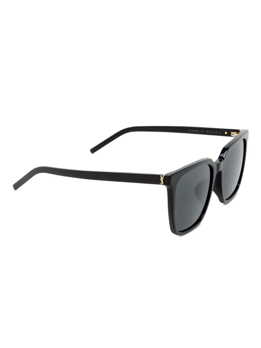 Saint Laurent Eyewear Zonnebril met vierkant montuur Zwart