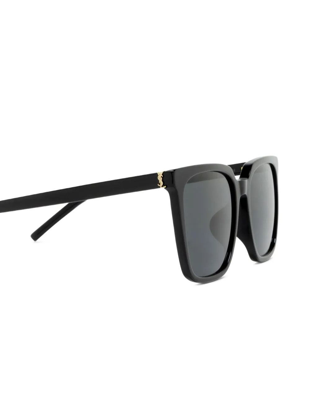 Saint Laurent Eyewear Zonnebril met vierkant montuur Zwart