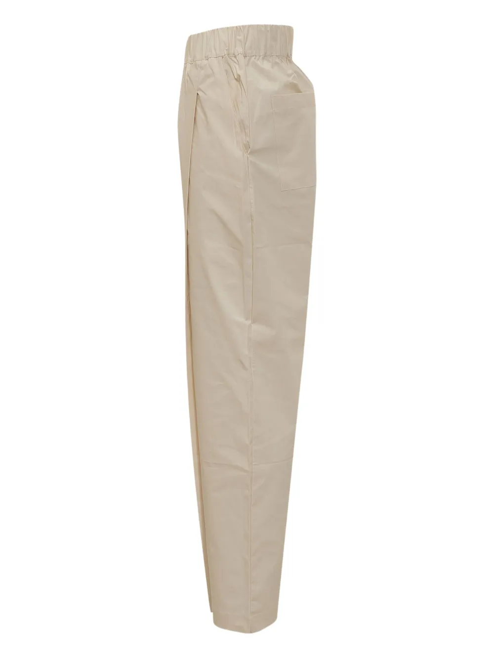 A Paper Kid Broek met geplooid detail Beige