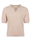 A Paper Kid knitted polo shirt - Neutrals