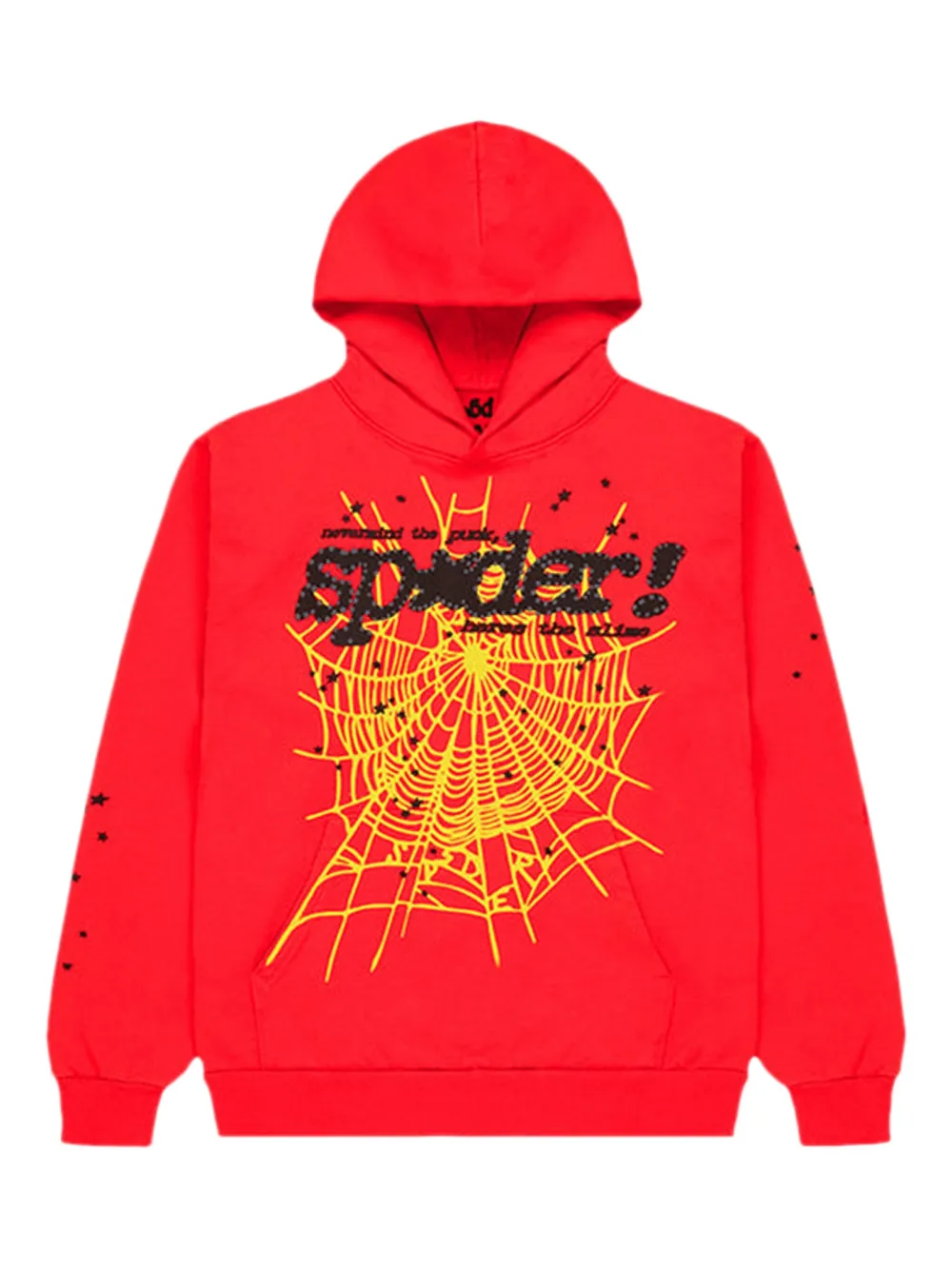 SP5DER Punk V2 hoodie | Red | Image 1