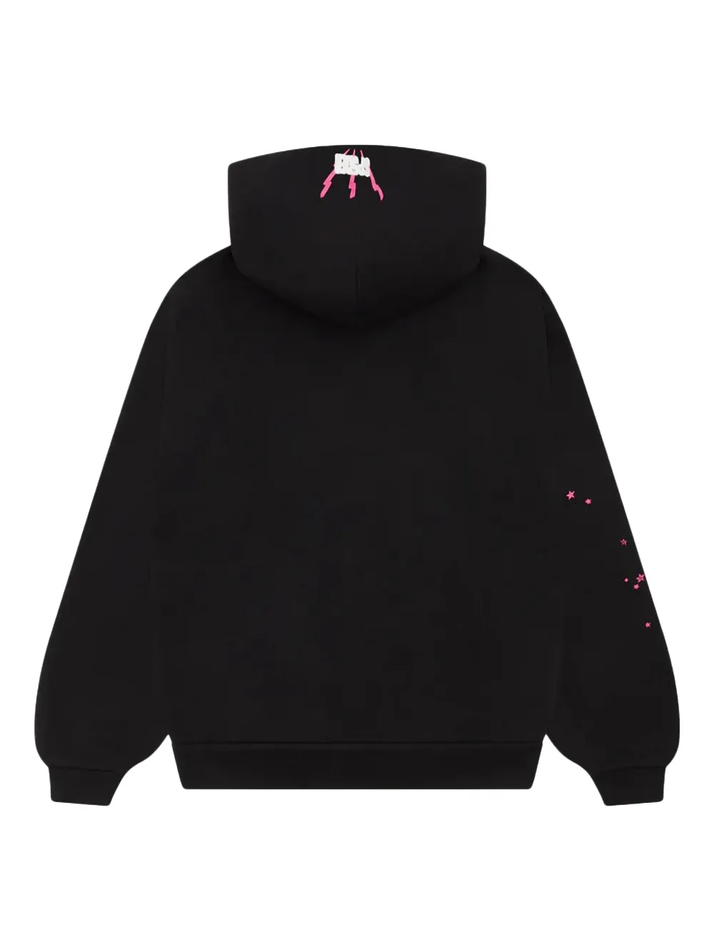 SP5DER 555 Web "Black/Pink" hoodie - Zwart