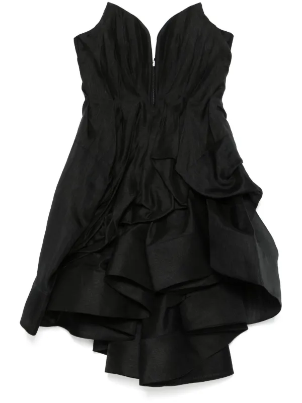 【Zimmermann】ILLUMINATE DRAPED MINI DRESS ドレープ ミニ Illuminate Draped Mini Dress Black Online | Zimmermann