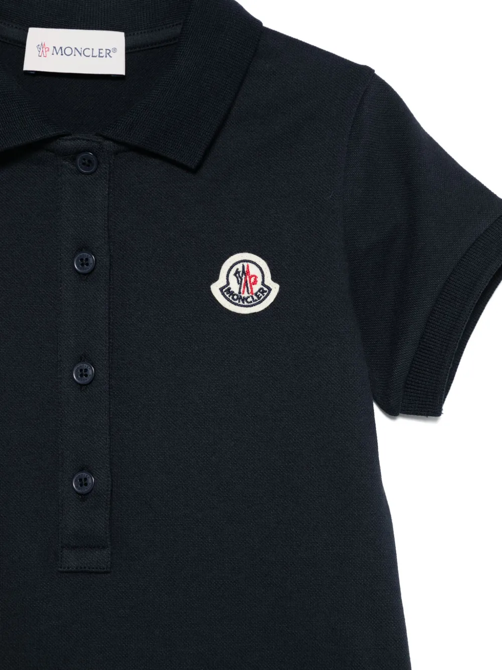 Moncler Enfant Jurk met logopatch Blauw