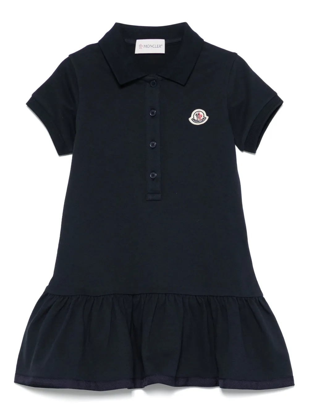 Moncler Enfant Jurk met logopatch Blauw