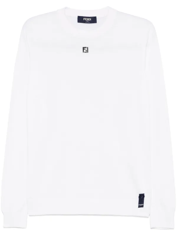 FENDI FF-motif Sweater White FARFETCH BH