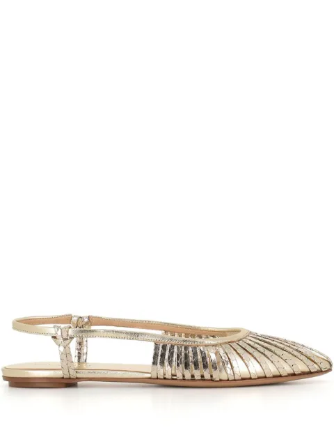 Del Carlo leather ballerina shoes