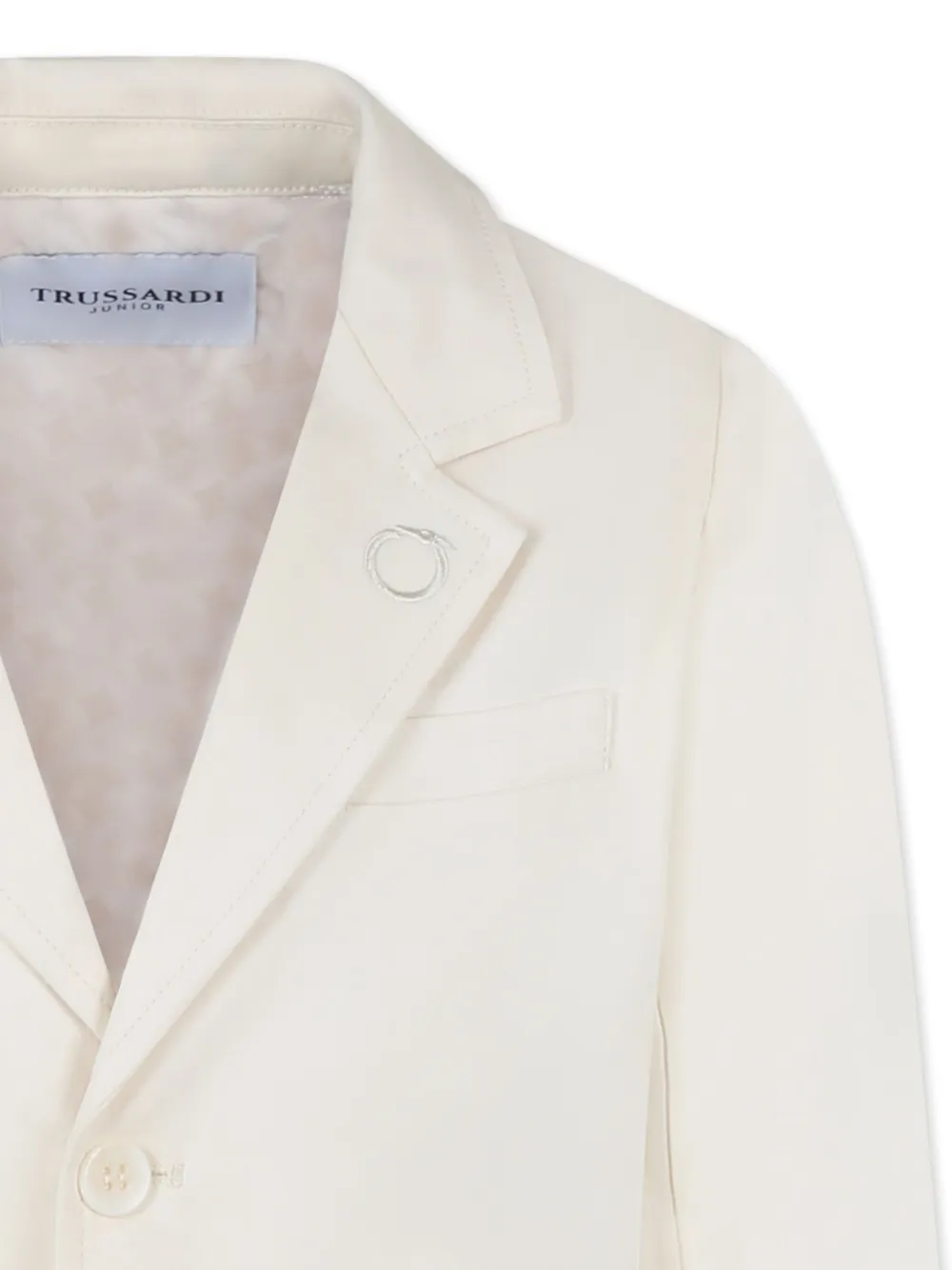 TRUSSARDI JUNIOR Blazer met geborduurd logo Beige