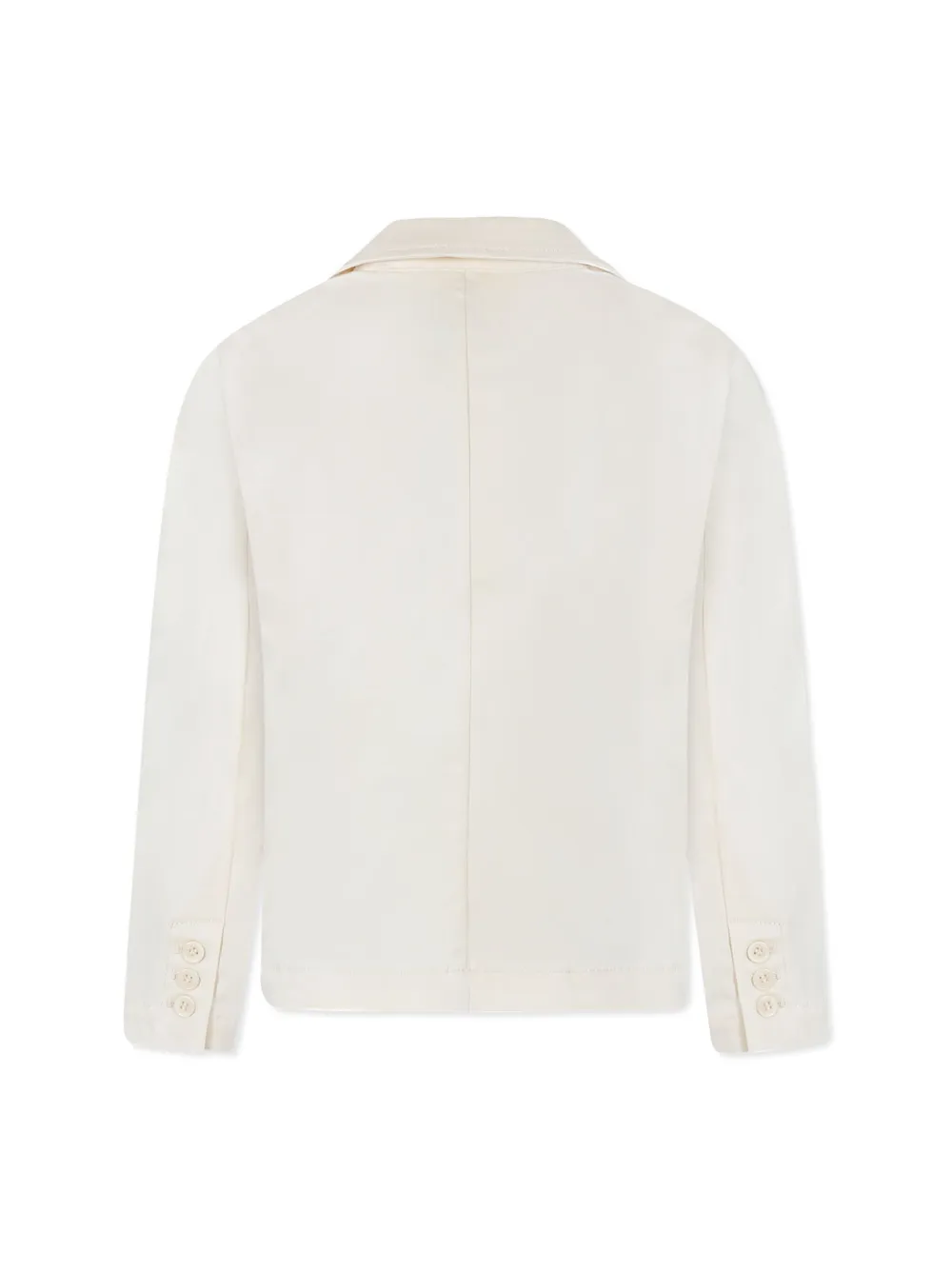 TRUSSARDI JUNIOR embroidered logo blazer - Beige