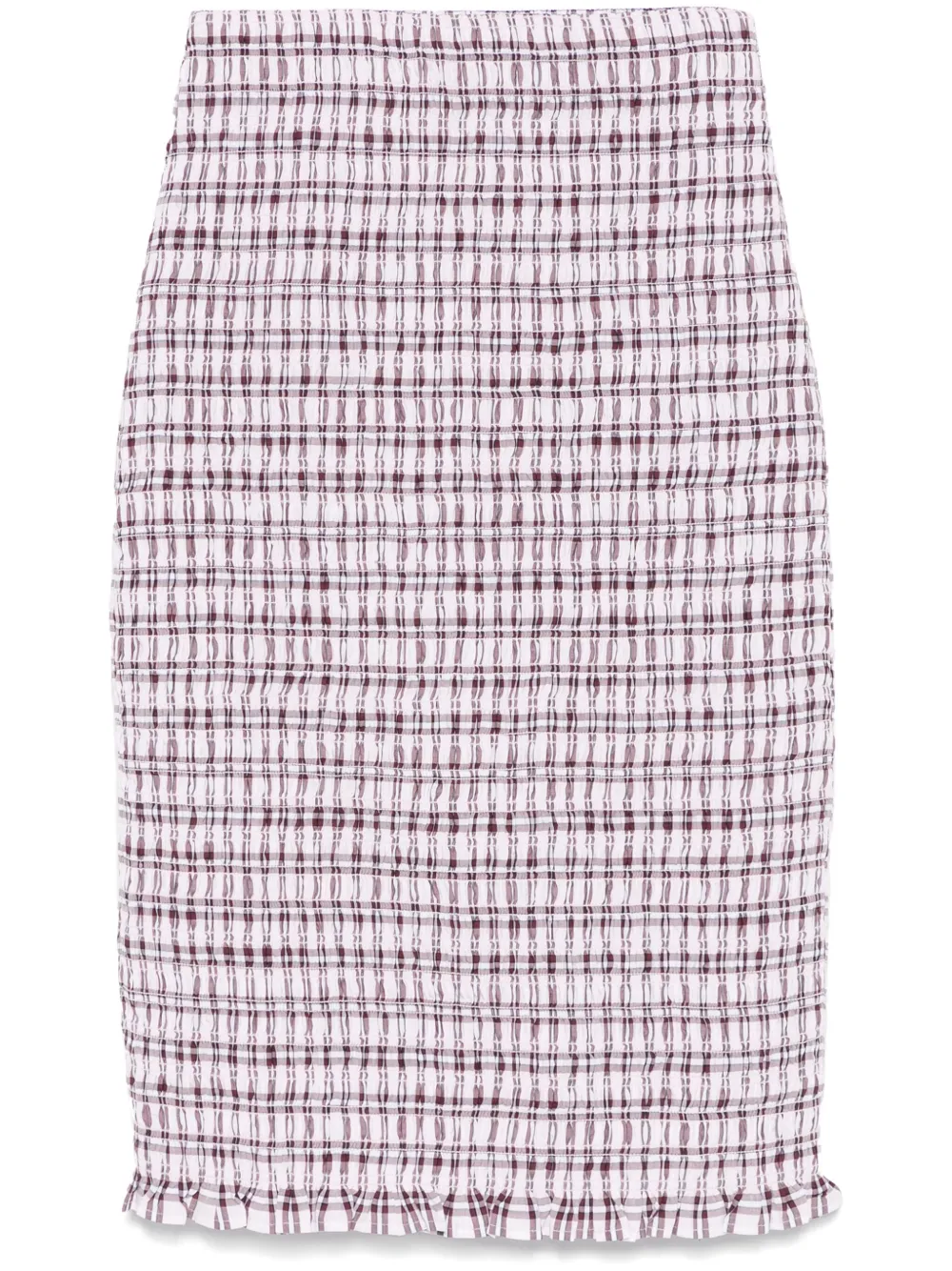 Prada Gesmockte mini-rok Roze