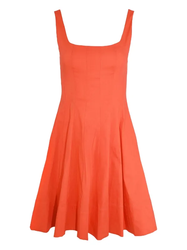 STAUD Wells Midi Dress | Orange | FARFETCH BH STAUD Wells Midi Dress | Orange | FARFETCH BH