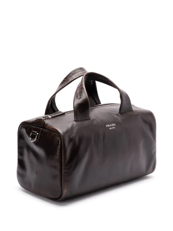 UOMOさん專用 PRADA ブラウン レザードラムバッグ UOMOさん專用 PRADA ブラウン レザードラムバッグ